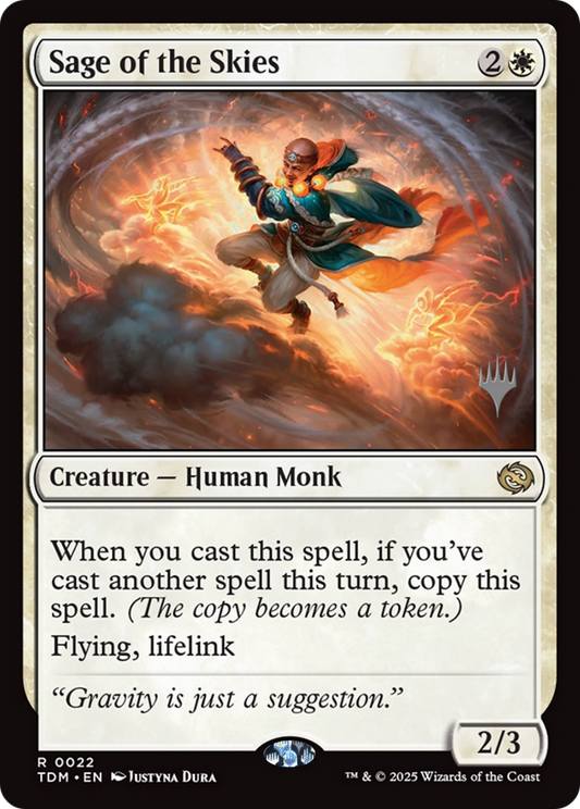 Sage of the Skies (Promo Pack) (022) Foil - Tarkir: Dragonstorm