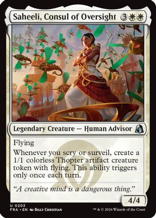 Saheeli, Consul of Oversight (203) - Reality Fracture