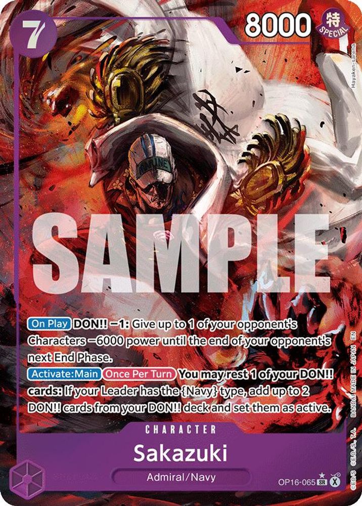 Sakazuki (Alternate Art) (OP16-065) Foil