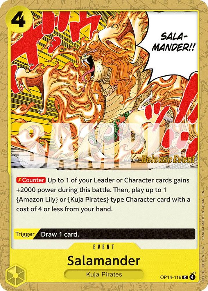 Salamander (OP14-116) Release Event Cards