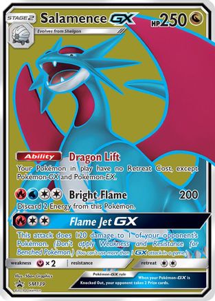 Salamence GX (Full Art) (SM139) Holofoil - Black Star Promos