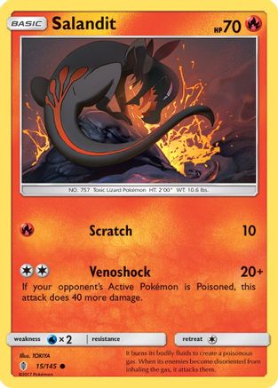 Salandit (15) Reverse Holofoil - Guardians Rising