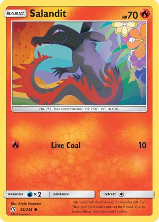 Salandit (33) Reverse Holofoil - Unified Minds