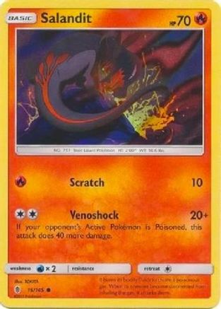 Salandit (Collection Promo) (15) Holofoil - Guardians RIsing