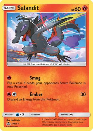 Salandit (SM154) Holofoil - Black Star Promos