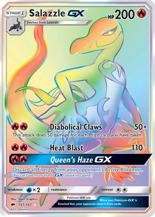 Salazzle GX (151) Holofoil - Burning Shadows