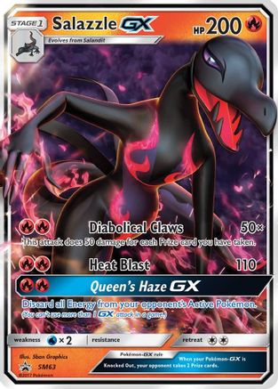 Salazzle GX (SM63) Holofoil - Black Star Promos