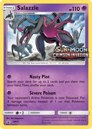 Salazzle (Prerelease) (SM73) Holofoil - Black Star Promos