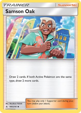 Samson Oak (185) Reverse Holofoil - Unbroken Bonds