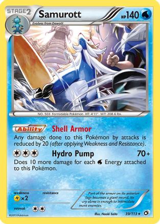 Samurott (39) Holofoil - Legendary Treasures