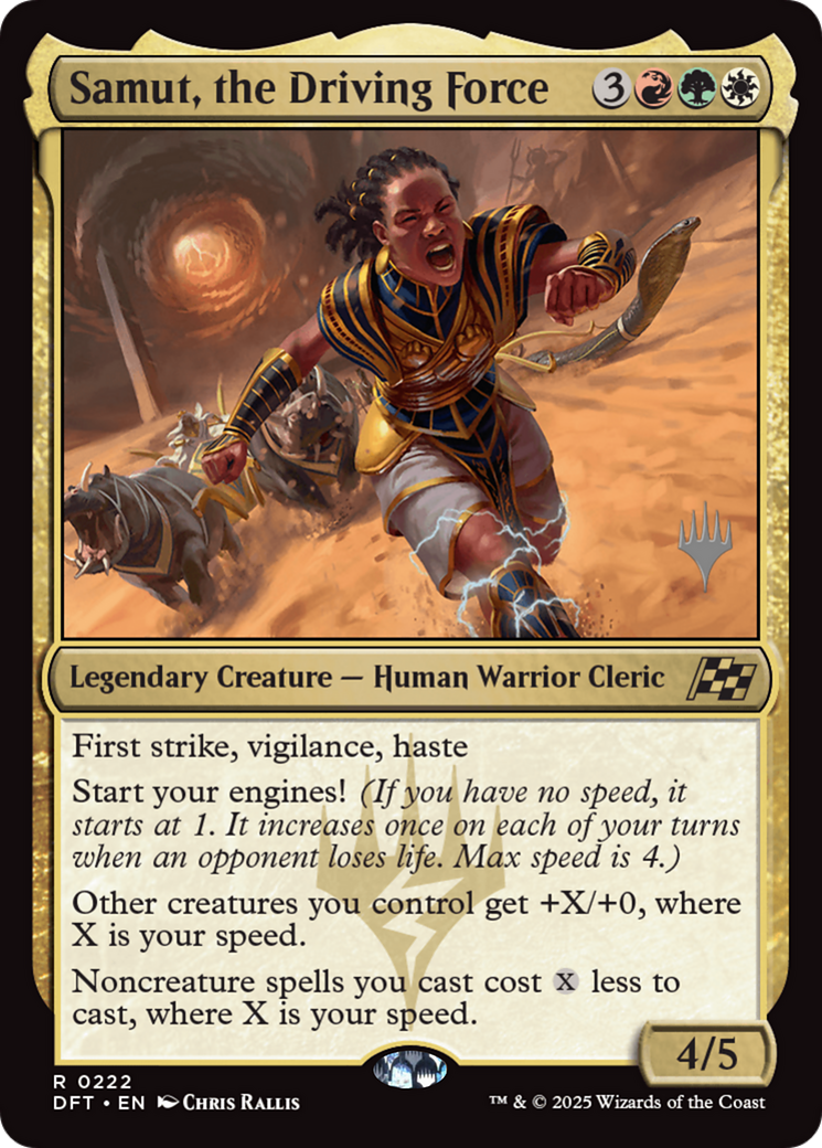 Samut, the Driving Force (Promo Pack) (222) Foil - Aetherdrift