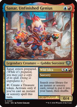 Sanar, Unfinished Genius // Wild Idea (223) - Secrets of Strixhaven