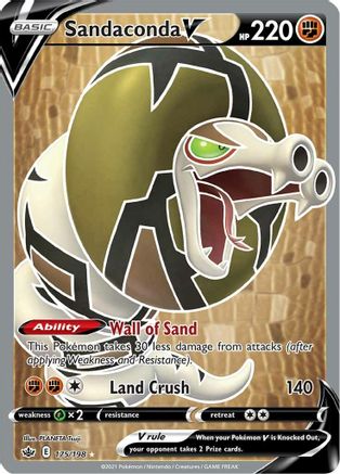 Sandaconda V (Full Art) (175) Holofoil - Chilling Reign
