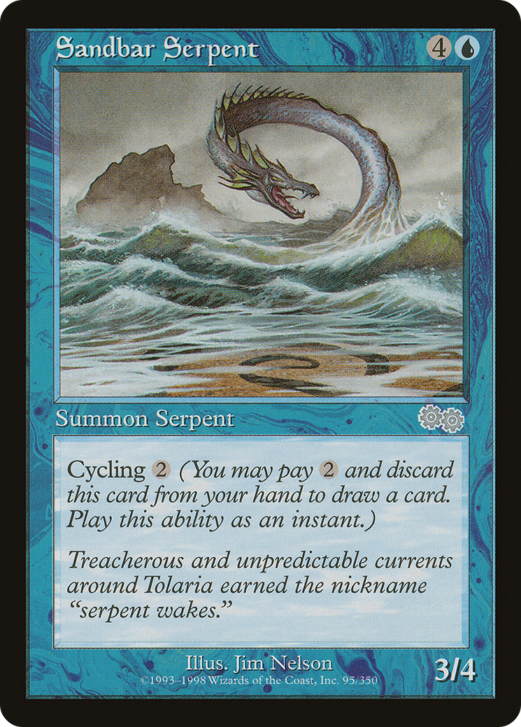 Sandbar Serpent (095) - Urza's Saga