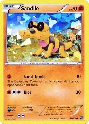 Sandile (Cracked Ice Holo) (63) Holofoil - Miscellaneous Cards & Products