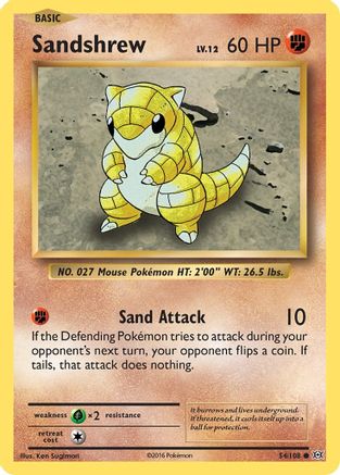 Sandshrew (54) - Evolutions