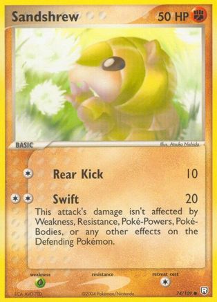 Sandshrew (74) Reverse Holofoil - Team Rocket Returns
