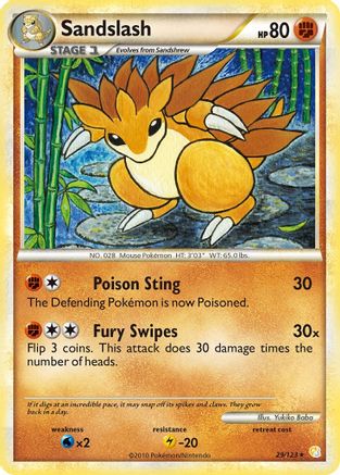 Sandslash (29) Reverse Holofoil - HeartGold & SoulSilver