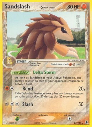 Sandslash (Delta Species) (27) - Delta Species