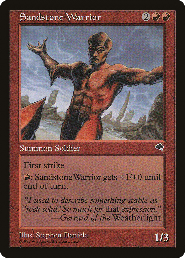 Sandstone Warrior - Tempest