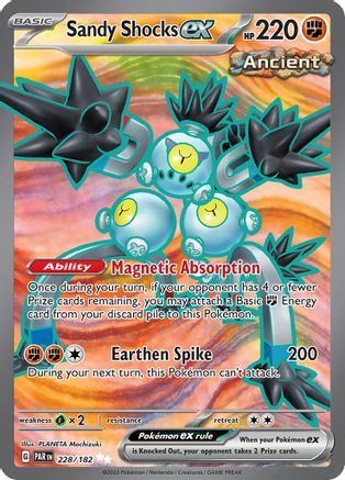 Sandy Shocks ex (Full Art) (228) Holofoil - Paradox Rift