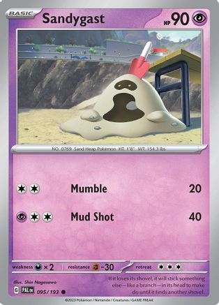 Sandygast (95) Reverse Holofoil - Paldea Evolved