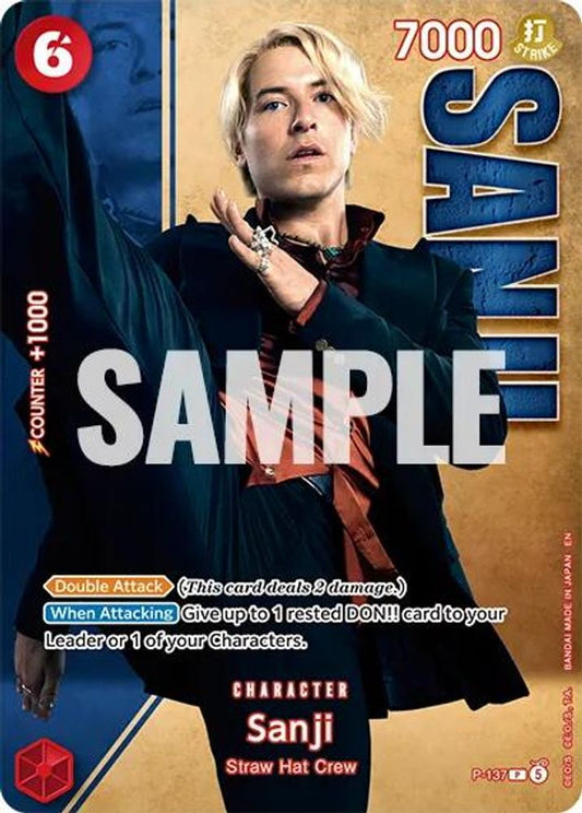 Sanji (Premium Card Collection -Live Action Edition Vol.2 Straw Hat Crew-) (P-137) Foil