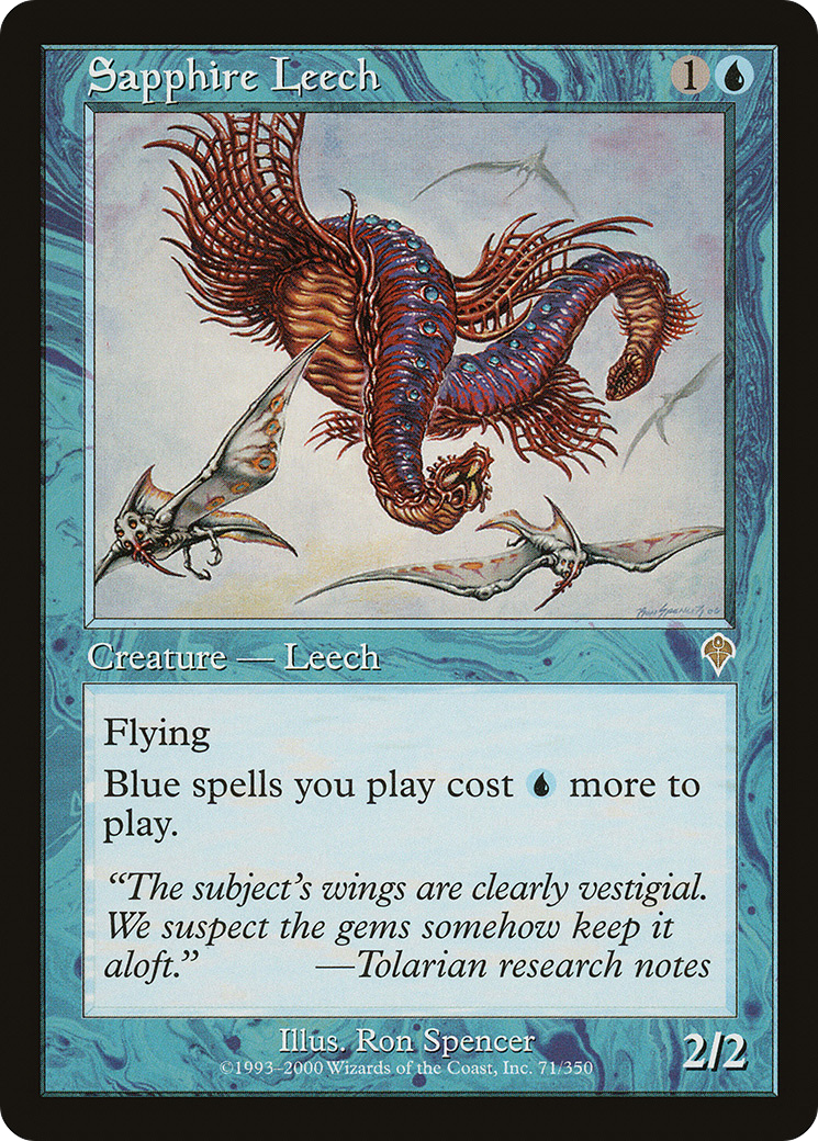 Sapphire Leech (071) Foil - Invasion