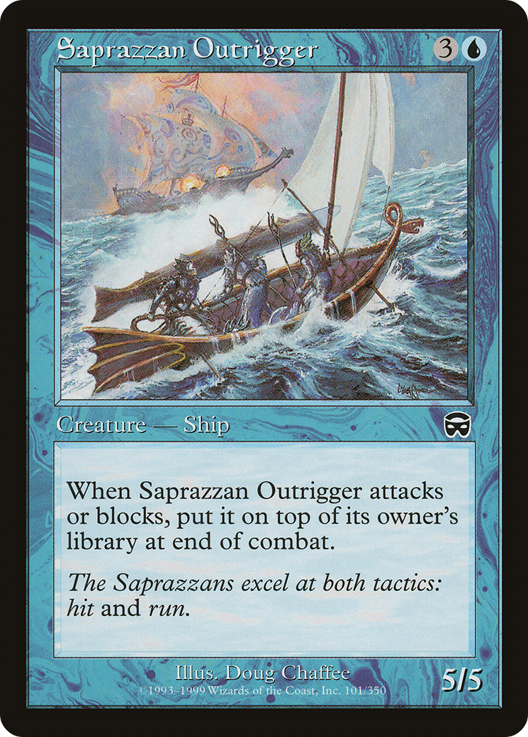 Saprazzan Outrigger (101) Foil - Mercadian Masques