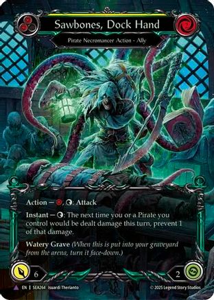 Sawbones, Dock Hand (Marvel) (SEA264) Cold Foil - High Seas