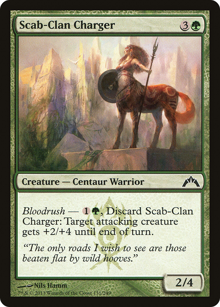 Scab-Clan Charger (131) Foil - Gatecrash