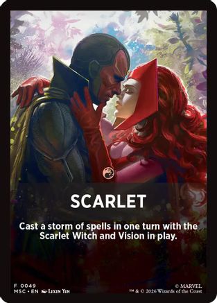 Scarlet (Jumpstart Front Card) (049) - Commander: Marvel Super Heroes