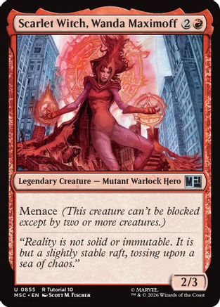 Scarlet Witch, Wanda Maximoff (855) - Commander: Marvel Super Heroes