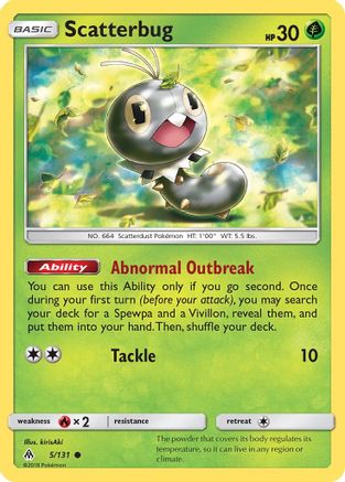Scatterbug (5) Reverse Holofoil - Forbidden Light