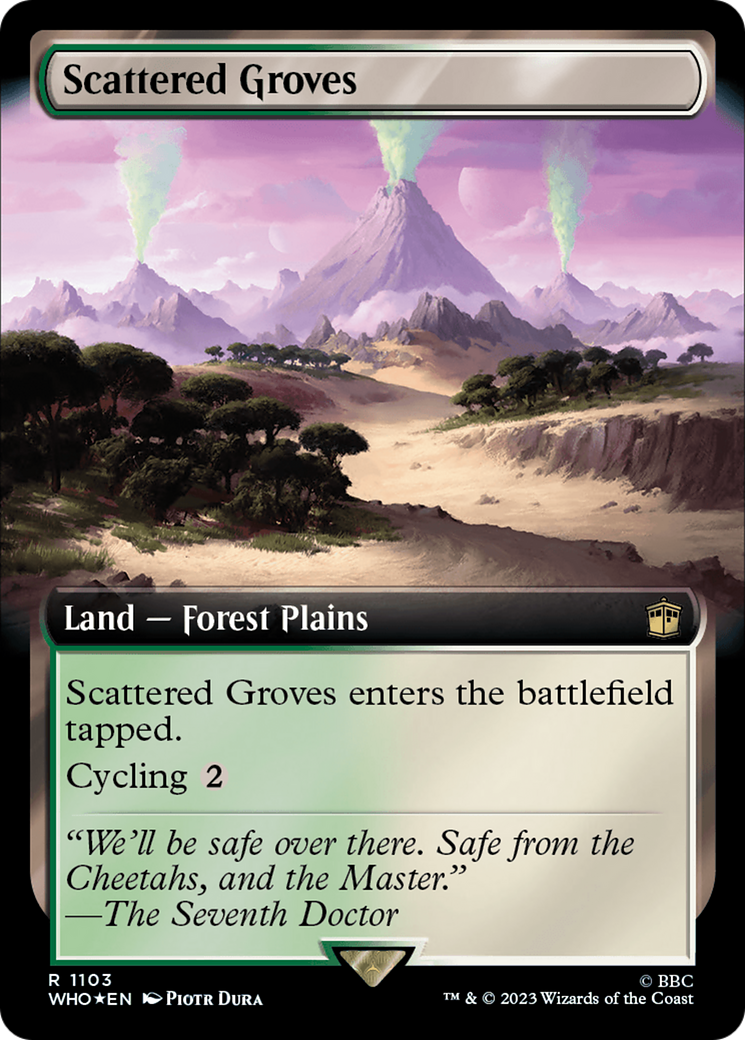 Scattered Groves (Extended Art) (1103) Surge Foil - Doctor Who