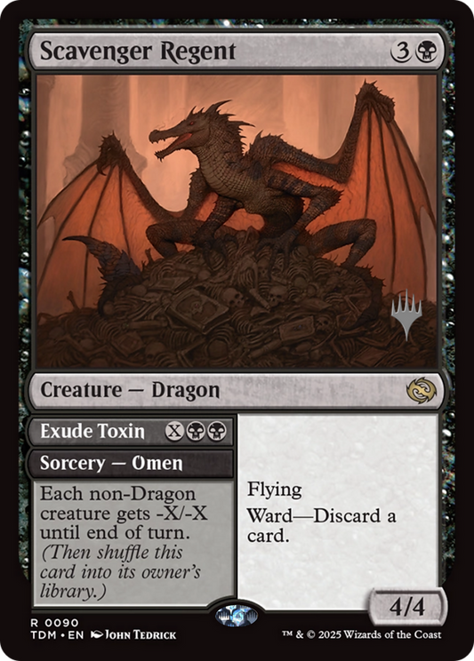 Scavenger Regent // Exude Toxin (Promo Pack) (090) Foil - Tarkir: Dragonstorm