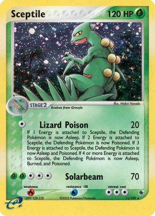 Sceptile (11) Holofoil - Ruby and Sapphire
