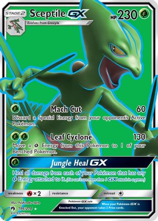 Sceptile GX (Full Art) (196) Holofoil - Lost Thunder