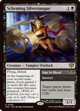 Scheming Silvertongue // Sign in Blood (099) - Secrets of Strixhaven