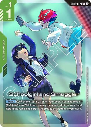 Schoolgirl and Smuggler (C+) (ST06-012) Holofoil - Starter Deck 06: Clan Unity