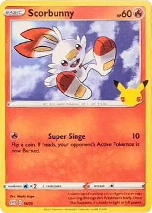 Scorbunny (16) Holofoil - McDonalds 25th Anniversary Promos