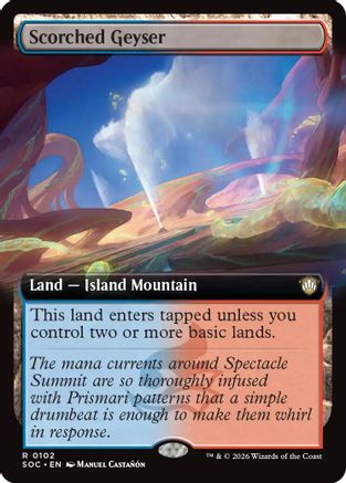 Scorched Geyser (Extended Art) (102) - Commander: Secrets of Strixhaven