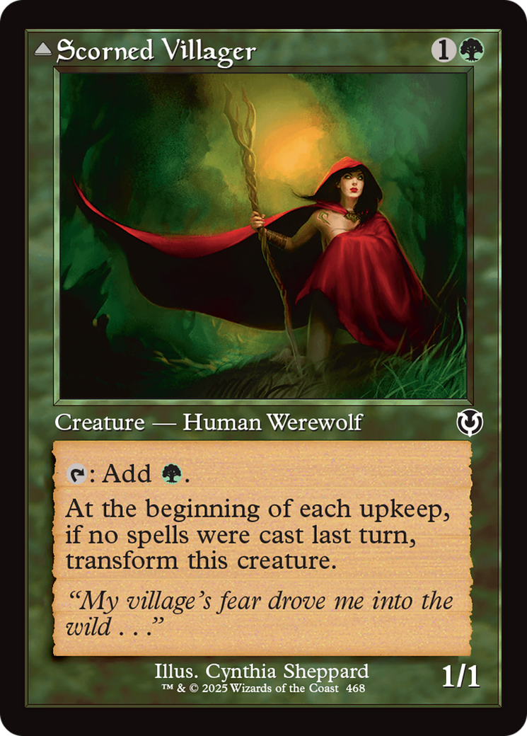 Scorned Villager // Moonscarred Werewolf (Retro) (468) - Innistrad Remastered