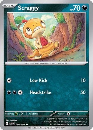 Scraggy (60) - Paldean Fates