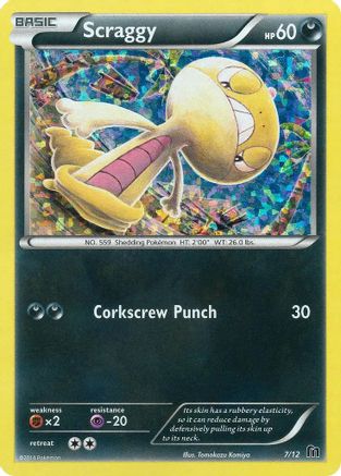 Scraggy (7) Holofoil - McDonalds Promos 2016