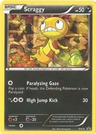 Scraggy (Cosmos Holo) (BW25) Holofoil - Black Star Promos