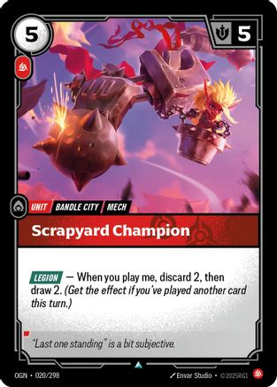 Scrapyard Champion (020) - Origins