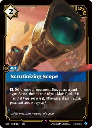 Scrutinizing Scope (064) Foil - Radiance