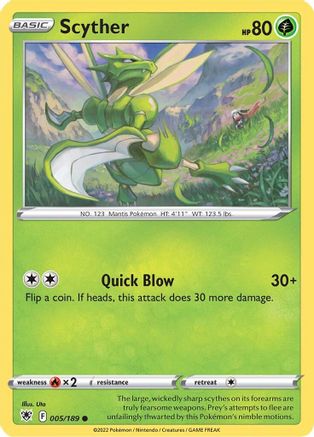 Scyther (5) Reverse Holofoil - Astral Radiance