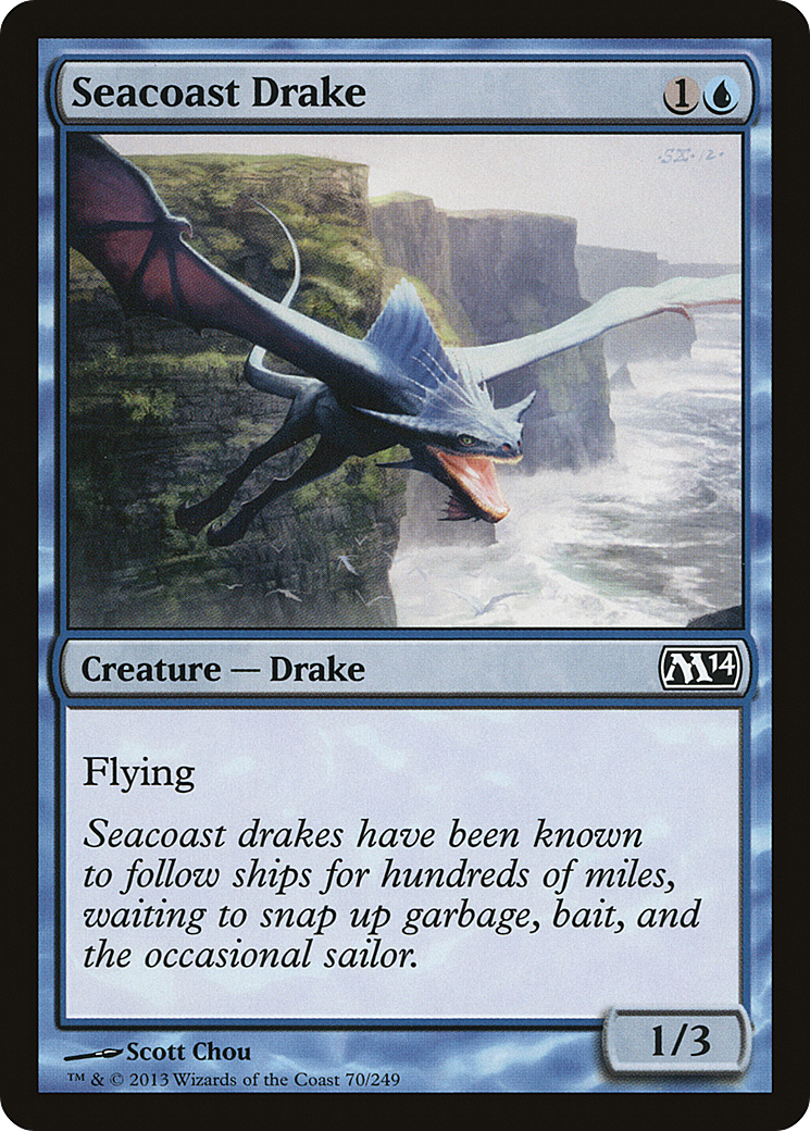 Seacoast Drake (070) Foil - Magic 2014